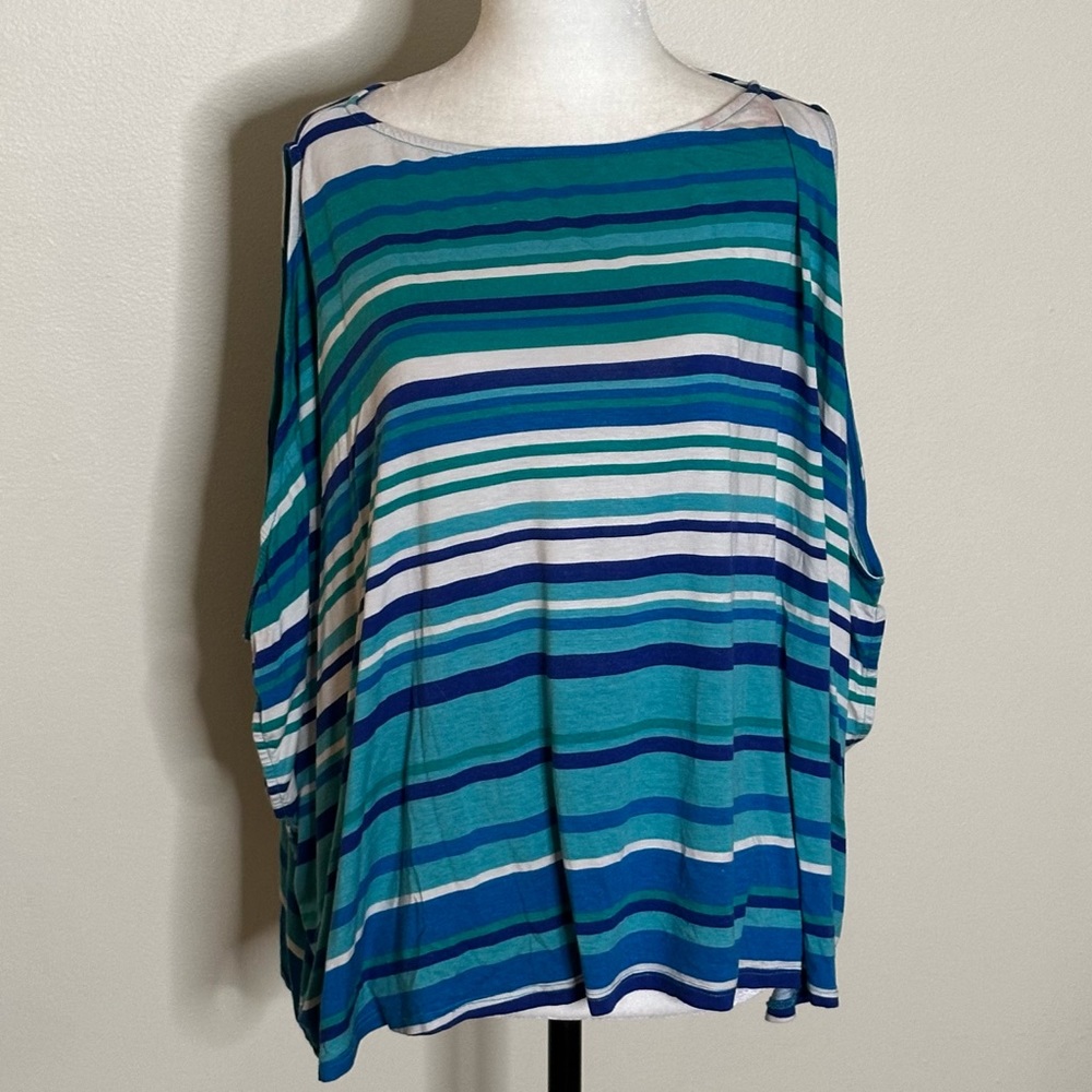 RACHEL PALLY Striped Open Sleeve Top OS